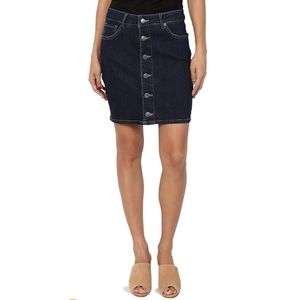 🆕️Vintage-Washed Straight Cut Soft Denim Skirt